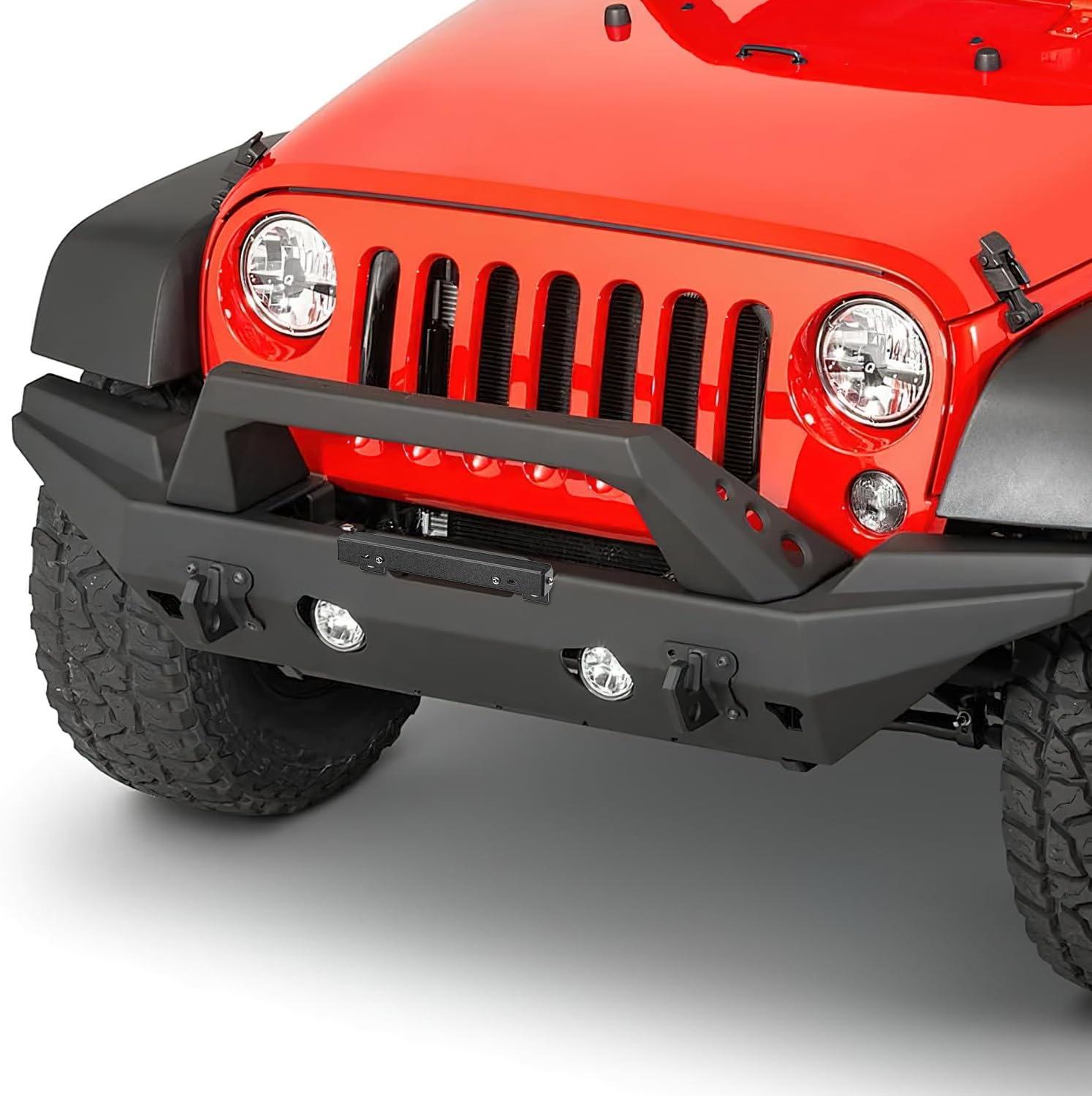 image:imageNilight Rear License Plate Frame Holder Bracket for 1997 1998 1999 2000 2001 2002 2003 2004 2005 2006 Jeep Wrangler TJ Accessories Replace 55174994 Plastic License Plate Mounting BlackFor 10 Hawse Fairlead