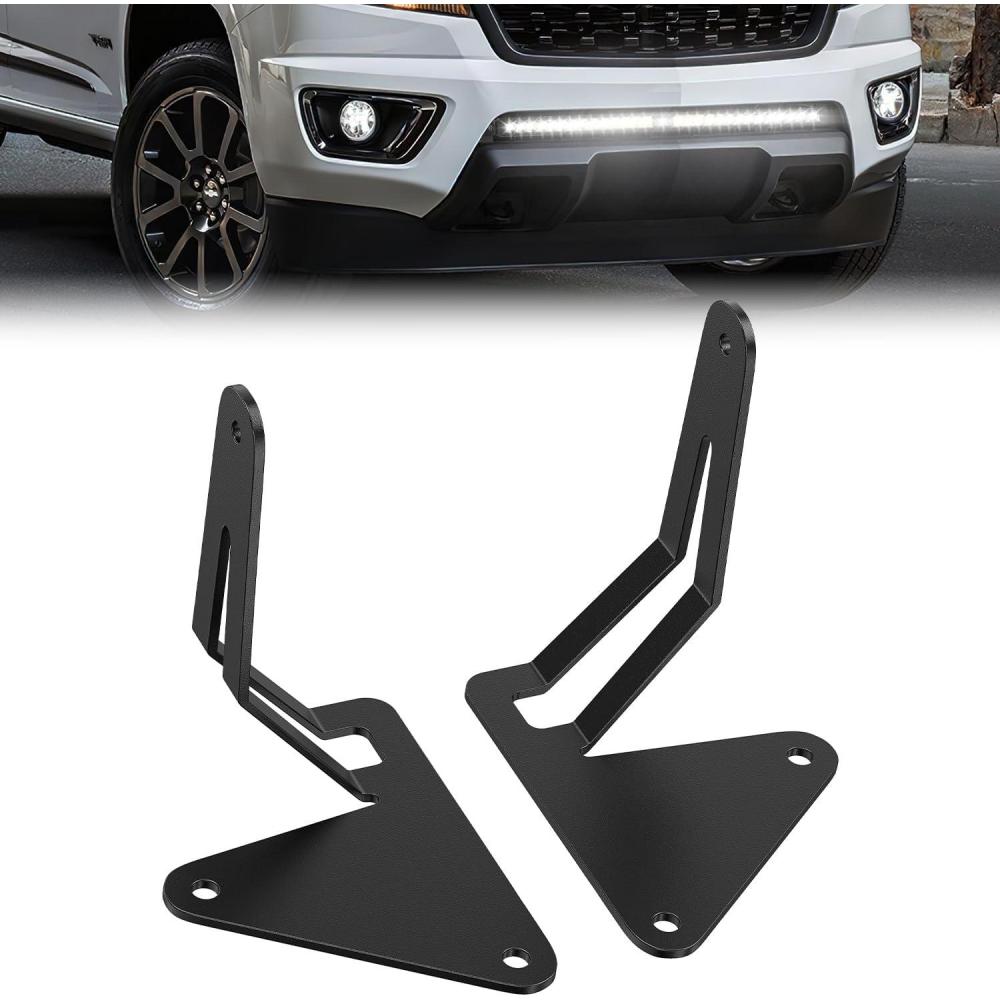 image:imageNilight Front Lower Hidden Bumper Mounting Brackets for 32inch Single Row LED Light Bar Compatible with 20152022 Chevy Colorado 4WD2WD 20152022 GMC Canyon 4WD2WDHidden Bumper BracketSilverado Canyon 20152022