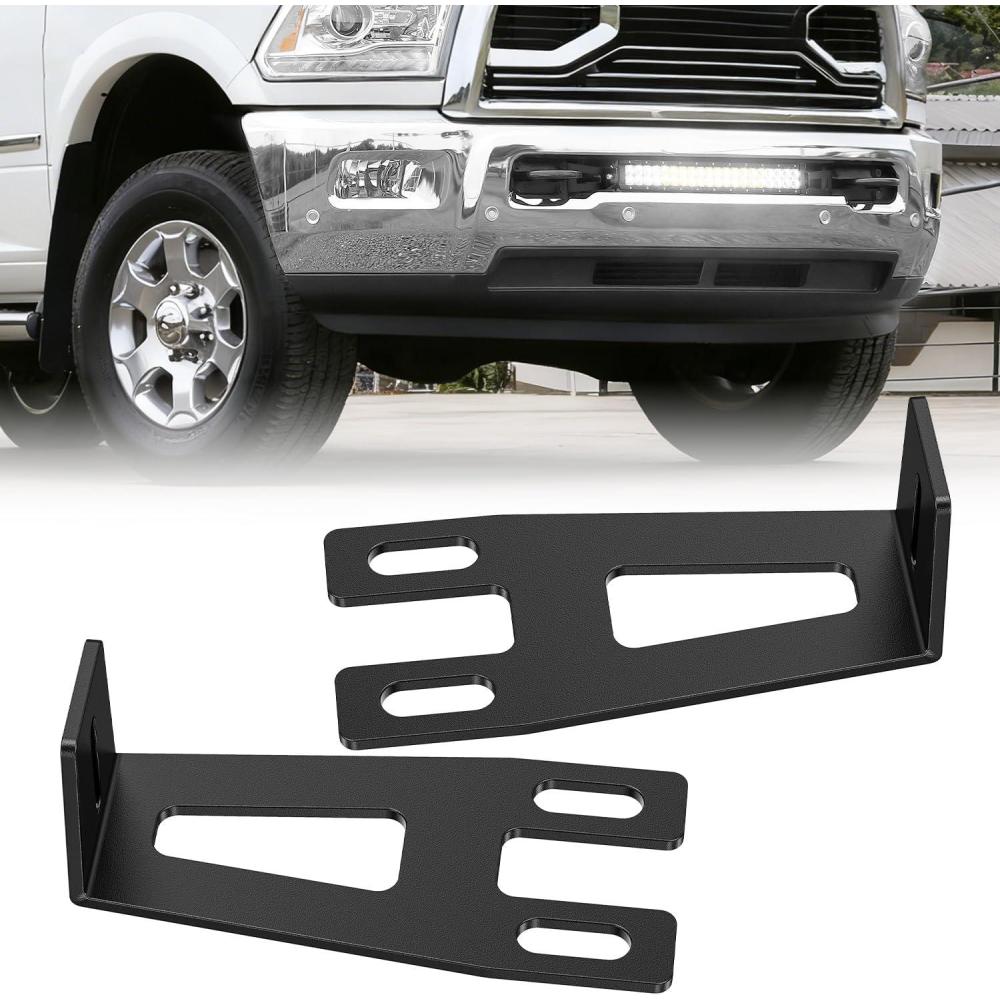 image:imageNilight Front Lower Hidden Bumper Mounting Brackets for 32inch Single Row LED Light Bar Compatible with 20152022 Chevy Colorado 4WD2WD 20152022 GMC Canyon 4WD2WDHidden Bumper BracketDodge Ram 20092018