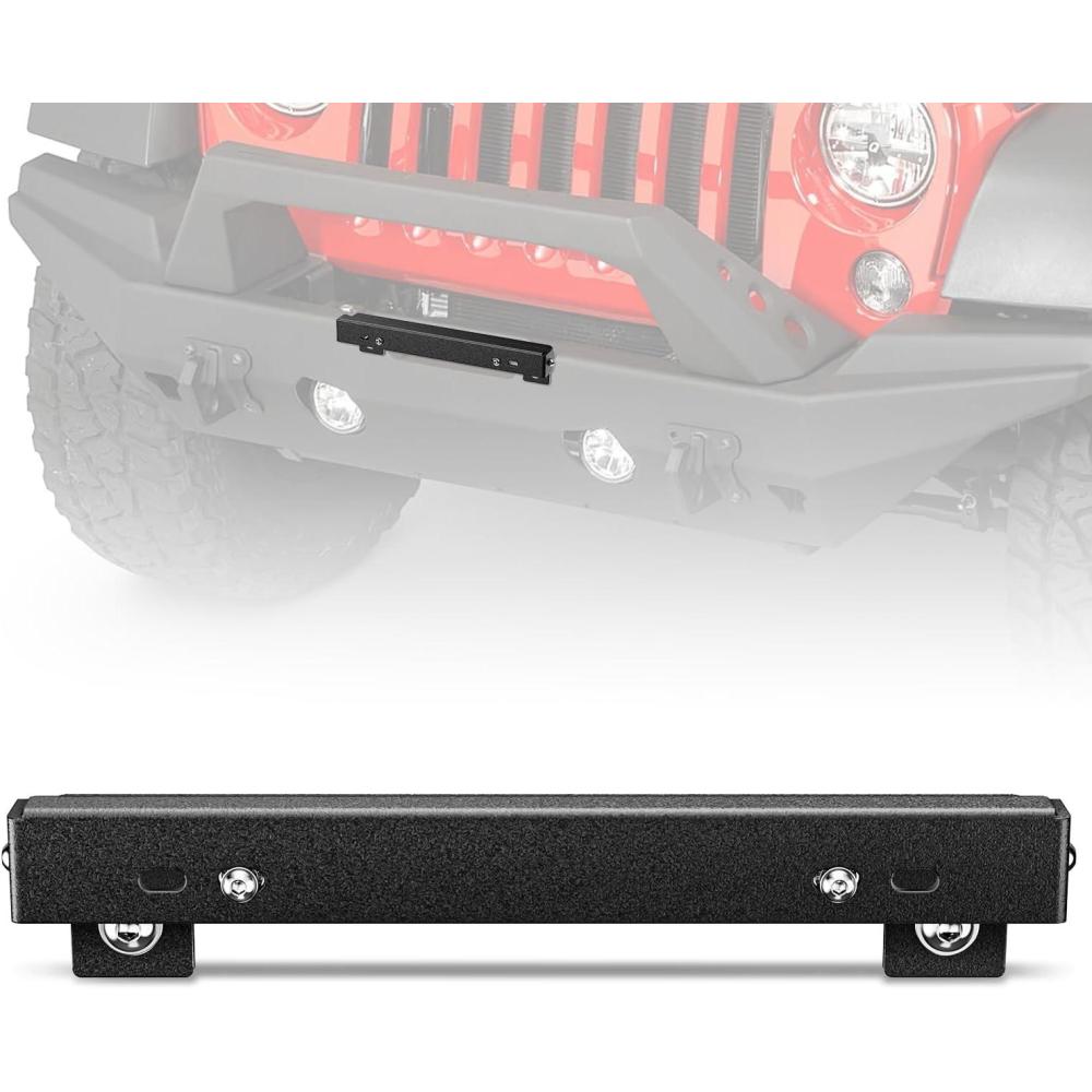 image:imageNilight Rear License Plate Frame Holder Bracket for 1997 1998 1999 2000 2001 2002 2003 2004 2005 2006 Jeep Wrangler TJ Accessories Replace 55174994 Plastic License Plate Mounting BlackFor 10 Hawse Fairlead