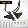 Nilight Front Lower Hidden Bumper Mounting Brackets for 32inch Single Row LED Light Bar Compatible with 2015-2022 Chevy Colorado 4WD/2WD 2015-2022 GMC Canyon 4WD/2WD(Hidden Bumper Bracket-Silverado Canyon 2015-2022)