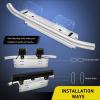 Nilight Front Lower Hidden Bumper Mounting Brackets for 32inch Single Row LED Light Bar Compatible with 2015-2022 Chevy Colorado 4WD/2WD 2015-2022 GMC Canyon 4WD/2WD(Silver-Universal License Plate Bracket)
