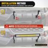 Nilight Front Lower Hidden Bumper Mounting Brackets for 32inch Single Row LED Light Bar Compatible with 2015-2022 Chevy Colorado 4WD/2WD 2015-2022 GMC Canyon 4WD/2WD(Hidden Bumper Bracket-Toyota Tacoma 2016-2023)