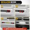 Nilight Front Lower Hidden Bumper Mounting Brackets for 32inch Single Row LED Light Bar Compatible with 2015-2022 Chevy Colorado 4WD/2WD 2015-2022 GMC Canyon 4WD/2WD(Hidden Bumper Bracket-Dodge Ram 2009-2018)