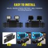 Nilight Rear License Plate Frame Holder Bracket for 1997 1998 1999 2000 2001 2002 2003 2004 2005 2006 Jeep Wrangler TJ Accessories Replace #55174994 Plastic License Plate Mounting Black(Universal License Plate Bracket)