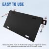 Nilight Rear License Plate Frame Holder Bracket for 1997 1998 1999 2000 2001 2002 2003 2004 2005 2006 Jeep Wrangler TJ Accessories Replace #55174994 Plastic License Plate Mounting Black(Ford Bronco 2/4 Door 2021 -2026)