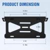 Nilight Rear License Plate Frame Holder Bracket for 1997 1998 1999 2000 2001 2002 2003 2004 2005 2006 Jeep Wrangler TJ Accessories Replace #55174994 Plastic License Plate Mounting Black(Bronco 2/4 Door 2021 -2026)