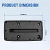 Nilight Rear License Plate Frame Holder Bracket for 1997 1998 1999 2000 2001 2002 2003 2004 2005 2006 Jeep Wrangler TJ Accessories Replace #55174994 Plastic License Plate Mounting Black(Jeep Wrangler TJ 1997-2006)