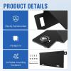 Nilight Rear License Plate Frame Holder Bracket for 1997 1998 1999 2000 2001 2002 2003 2004 2005 2006 Jeep Wrangler TJ Accessories Replace #55174994 Plastic License Plate Mounting Black(Ford Bronco 2/4 Door 2021 -2026)