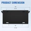 Nilight Rear License Plate Frame Holder Bracket for 1997 1998 1999 2000 2001 2002 2003 2004 2005 2006 Jeep Wrangler TJ Accessories Replace #55174994 Plastic License Plate Mounting Black(Ford Bronco 2/4 Door 2021 -2026)
