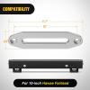 Nilight Rear License Plate Frame Holder Bracket for 1997 1998 1999 2000 2001 2002 2003 2004 2005 2006 Jeep Wrangler TJ Accessories Replace #55174994 Plastic License Plate Mounting Black(For 10″ Hawse Fairlead)