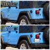 Nilight Rear License Plate Frame Holder Bracket for 1997 1998 1999 2000 2001 2002 2003 2004 2005 2006 Jeep Wrangler TJ Accessories Replace #55174994 Plastic License Plate Mounting Black(Jeep Wrangler TJ 1997-2006)