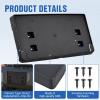 Nilight Rear License Plate Frame Holder Bracket for 1997 1998 1999 2000 2001 2002 2003 2004 2005 2006 Jeep Wrangler TJ Accessories Replace #55174994 Plastic License Plate Mounting Black(Jeep JL& JT 2018-2026)