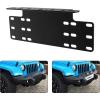 Nilight Rear License Plate Frame Holder Bracket for 1997 1998 1999 2000 2001 2002 2003 2004 2005 2006 Jeep Wrangler TJ Accessories Replace #55174994 Plastic License Plate Mounting Black(Universal License Plate Bracket)