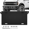 Nilight Rear License Plate Frame Holder Bracket for 1997 1998 1999 2000 2001 2002 2003 2004 2005 2006 Jeep Wrangler TJ Accessories Replace #55174994 Plastic License Plate Mounting Black(Ford Bronco 2/4 Door 2021 -2026)