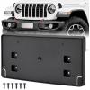 Nilight Rear License Plate Frame Holder Bracket for 1997 1998 1999 2000 2001 2002 2003 2004 2005 2006 Jeep Wrangler TJ Accessories Replace #55174994 Plastic License Plate Mounting Black(Jeep JL& JT 2018-2026)