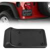 Nilight Rear License Plate Frame Holder Bracket for 1997 1998 1999 2000 2001 2002 2003 2004 2005 2006 Jeep Wrangler TJ Accessories Replace #55174994 Plastic License Plate Mounting Black(Jeep Wrangler TJ 1997-2006)