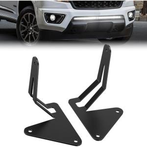 Nilight Front Lower Hidden Bumper Mounting Brackets for 32inch Single Row LED Light Bar Compatible with 2015-2022 Chevy Colorado 4WD/2WD 2015-2022 GMC Canyon 4WD/2WD(Hidden Bumper Bracket-Silverado Canyon 2015-2022)