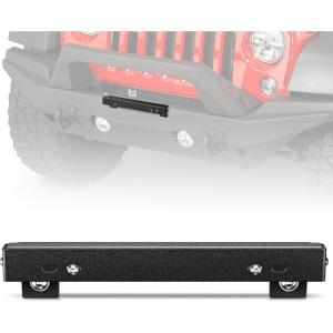 Nilight Rear License Plate Frame Holder Bracket for 1997 1998 1999 2000 2001 2002 2003 2004 2005 2006 Jeep Wrangler TJ Accessories Replace #55174994 Plastic License Plate Mounting Black(For 10″ Hawse Fairlead)