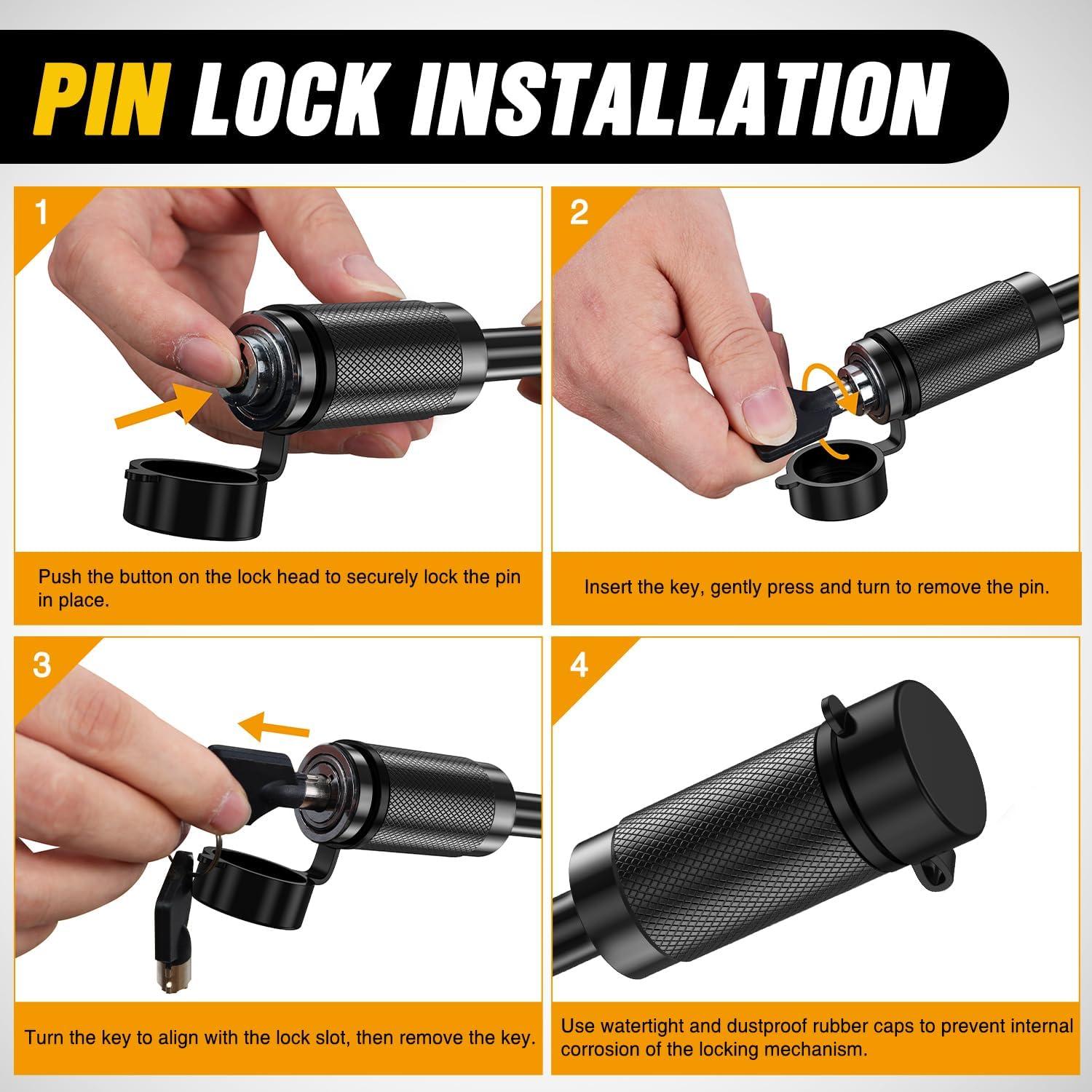 image:imageNilight 2Pcs BoltOn Tow Hooks with Spring Clip 10000LBS 2Pcs Black Forged Recovery Tow Hooks Compatible with Jeep Ford Dodge Chevy GMC Toyota Pickup TruckHitch Lock Pin 12 58 Black
