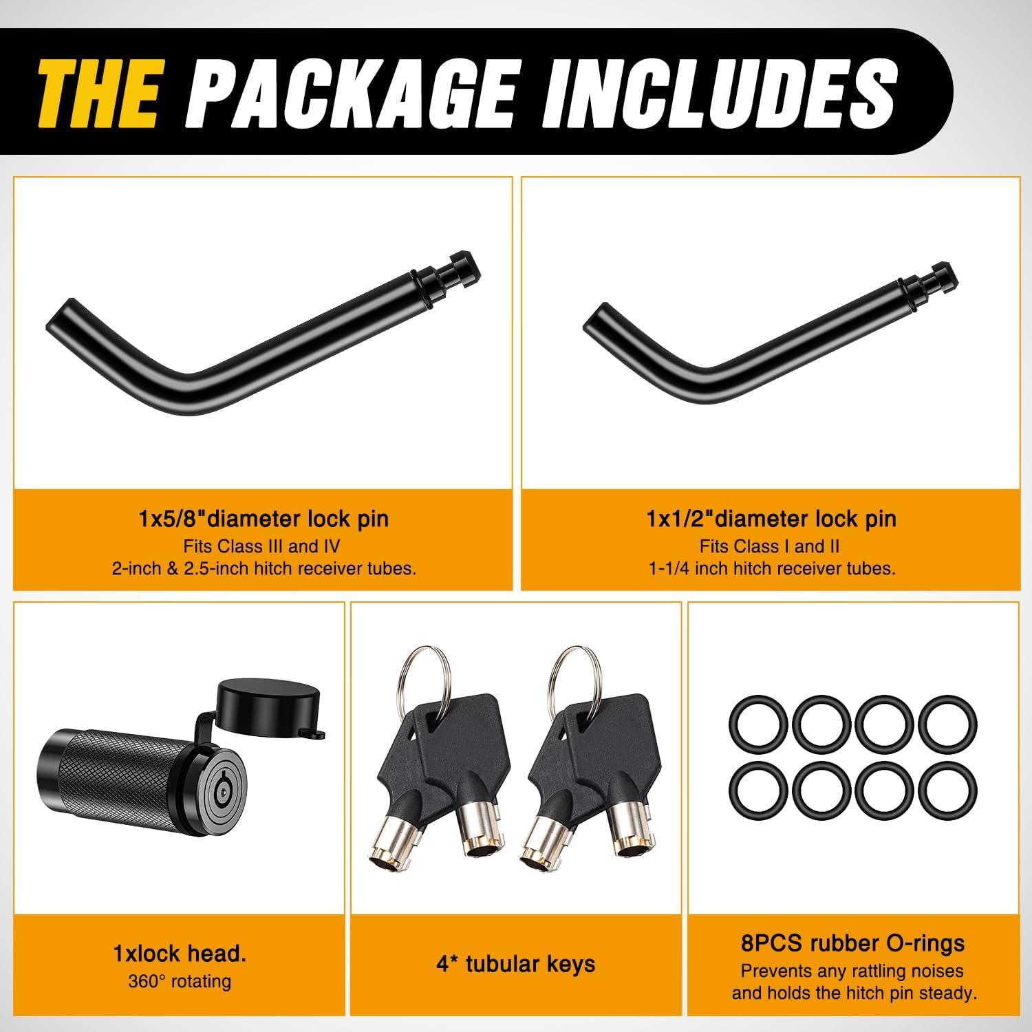 image:imageNilight 2Pcs BoltOn Tow Hooks with Spring Clip 10000LBS 2Pcs Black Forged Recovery Tow Hooks Compatible with Jeep Ford Dodge Chevy GMC Toyota Pickup TruckHitch Lock Pin 12 58 Black