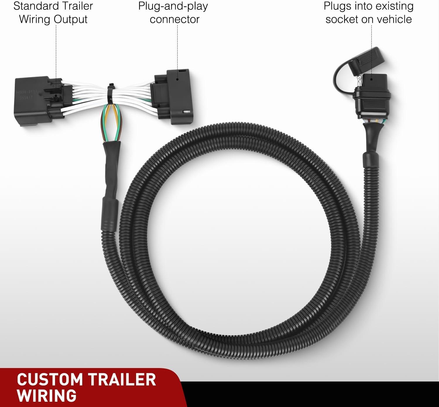 image:imageNilight 7 Pin Trailer Wiring Harness Kit 56413 Vehicle Standard 7 Way Connector Custom for 2015 2016 2017 2018 2019 2020 Ford F150 Simple Fit Tow Hitch HarnessFord Explorer 20112019