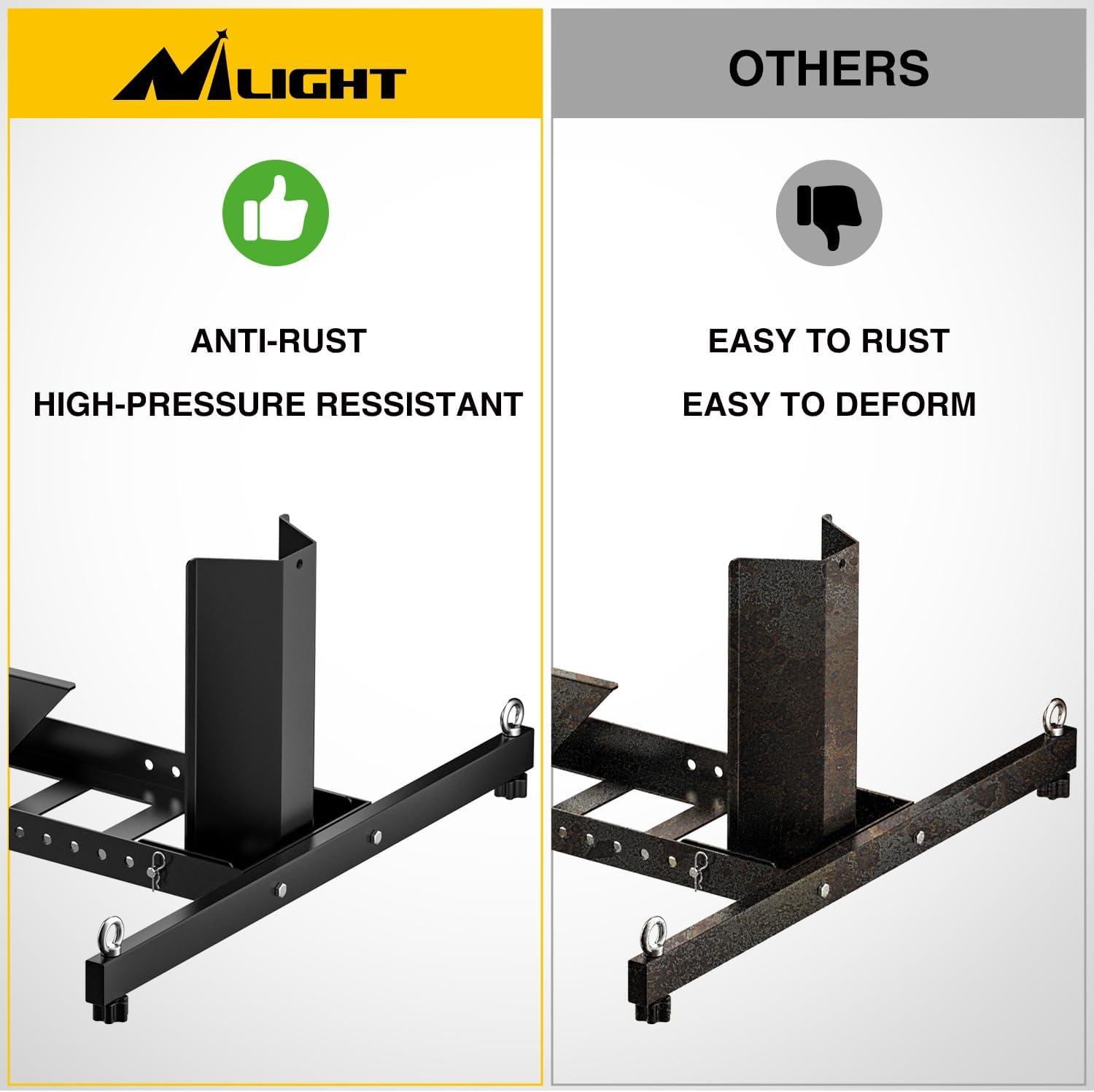 image:imageNilight Motorcycle Wheel Chock 1800 lbs Capacity Wheel Cradle Holder HeavyDuty Standard Steel Motorcycle Front Wheel Stand with 3 Adjustable Holes for 1521 OffRoad Motorcycles BlackMotorcycle Front Wheel Stand 1522