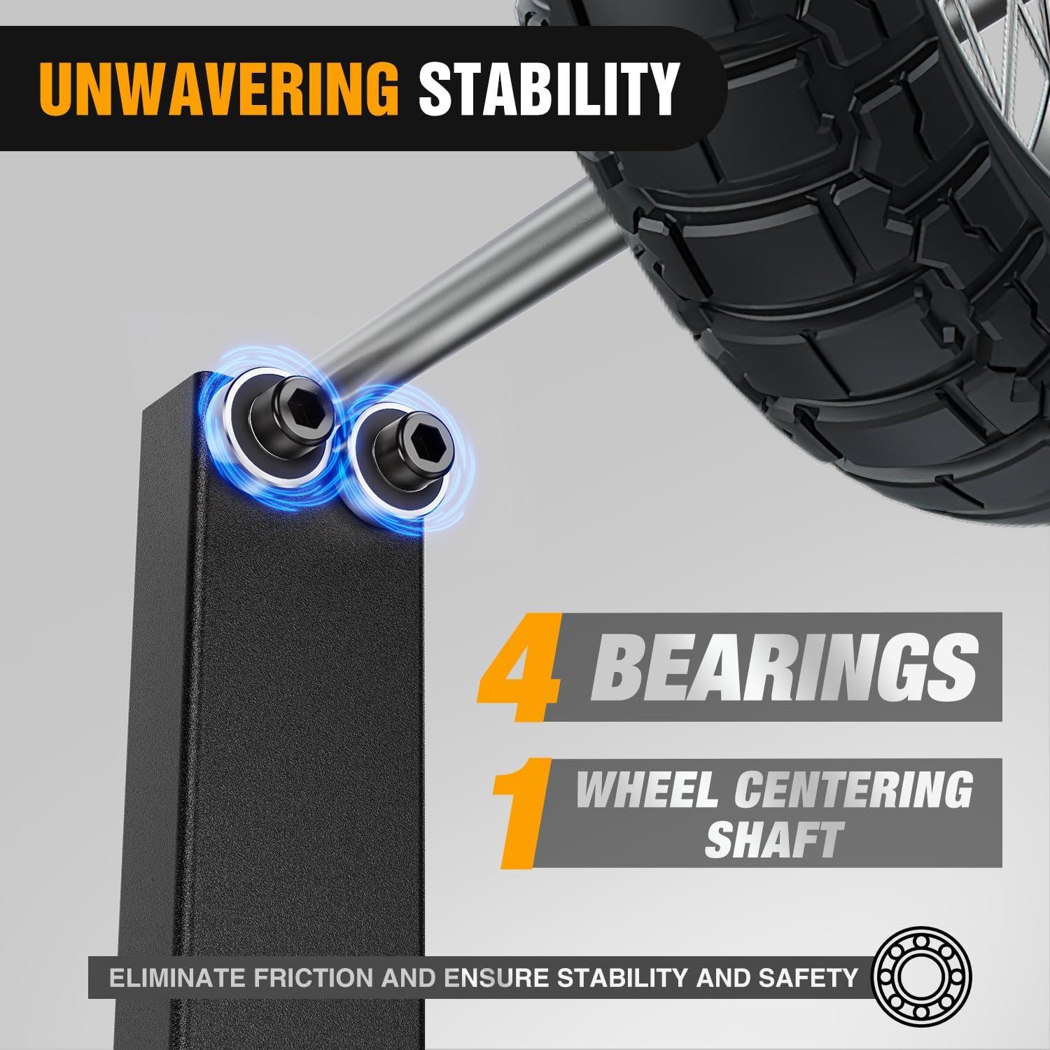 image:imageNilight Motorcycle Wheel Chock 1800 lbs Capacity Wheel Cradle Holder HeavyDuty Standard Steel Motorcycle Front Wheel Stand with 3 Adjustable Holes for 1521 OffRoad Motorcycles BlackMotorcycle Bike Wheel Balancer