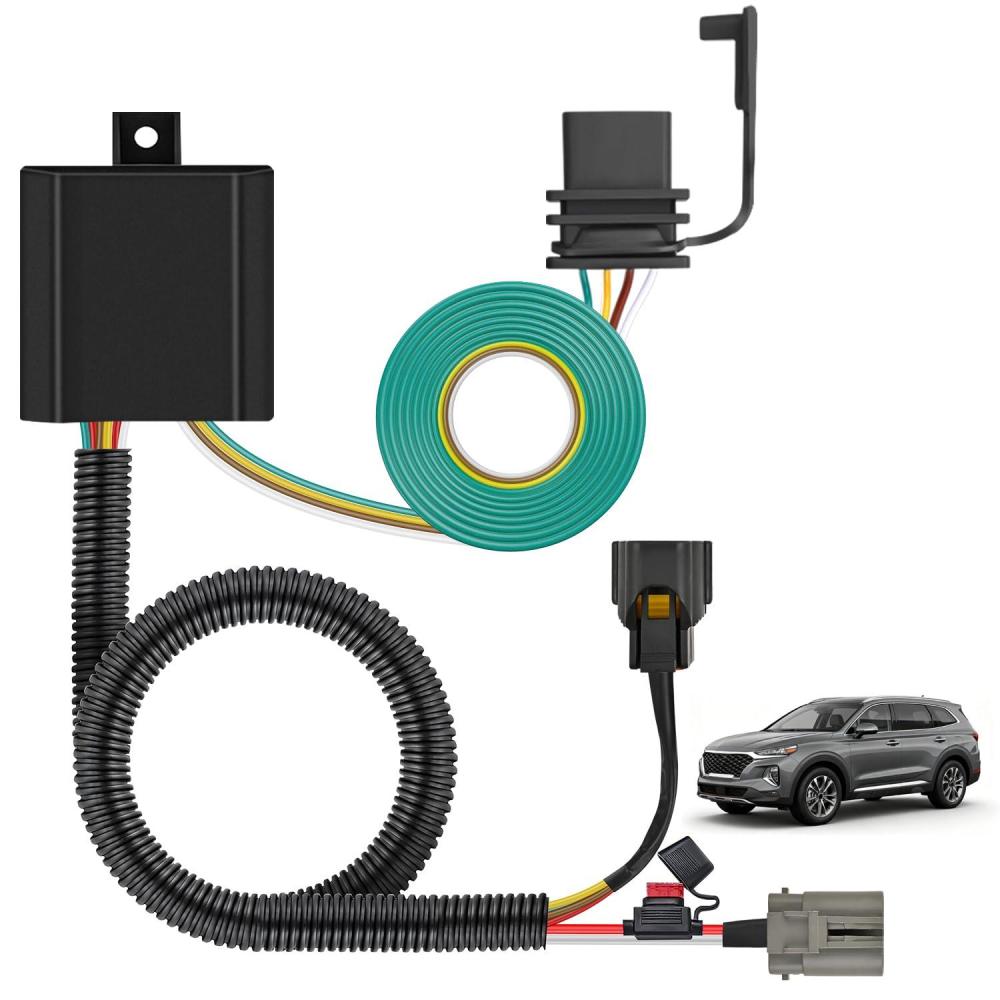image:imageNilight 4 Pin Custom Trailer Wiring Harness Kit 56083 Compatible with Lexus 2010 2011 2012 2013 2014 2015 2016 2017 2018 2019 2020 2021 2022 2023 RX350 RX450h RX350L RX350hL Tow Package RequiredHyundai 20132018Kia 20152021