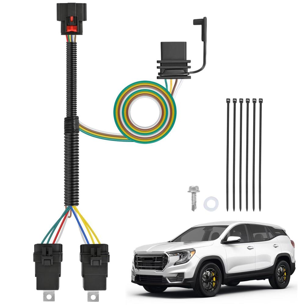 image:imageNilight 4 Pin Trailer Wiring Harness 55359 Vehicle Side Custom for 1998 1999 2000 2001 2002 2003 2004 Chevrolet S10 GMC Sonoma Isuzu Hombre Light Simple Fit Tow HitchChevy EquinoxGMC Terrain 20182025
