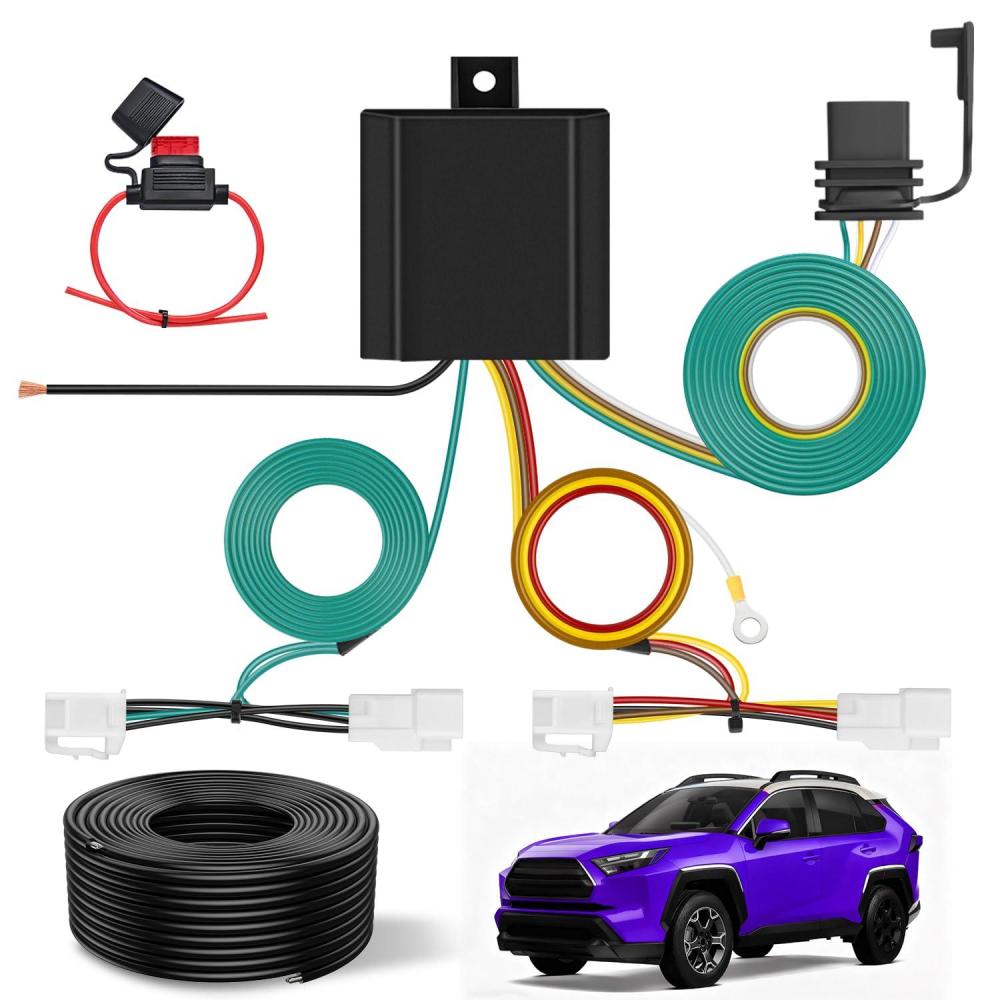 image:imageNilight 4 Pin Trailer Wiring Harness Kit 56217 Compatible with Lexus RX350 RX350L 2008 2009 2010 2011 2012 2013 2014 2015 2016 2017 2018 2019 2020 2021 Toyota Highlander Simple Fit Tow HitchToyota RAV4 20192024