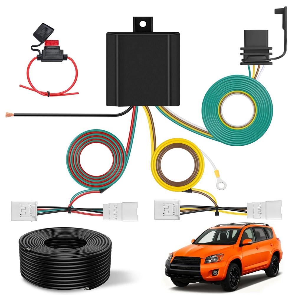 image:imageNilight 4 Pin Trailer Wiring Harness Kit 56217 Compatible with Lexus RX350 RX350L 2008 2009 2010 2011 2012 2013 2014 2015 2016 2017 2018 2019 2020 2021 Toyota Highlander Simple Fit Tow HitchToyota RAV4 20062012