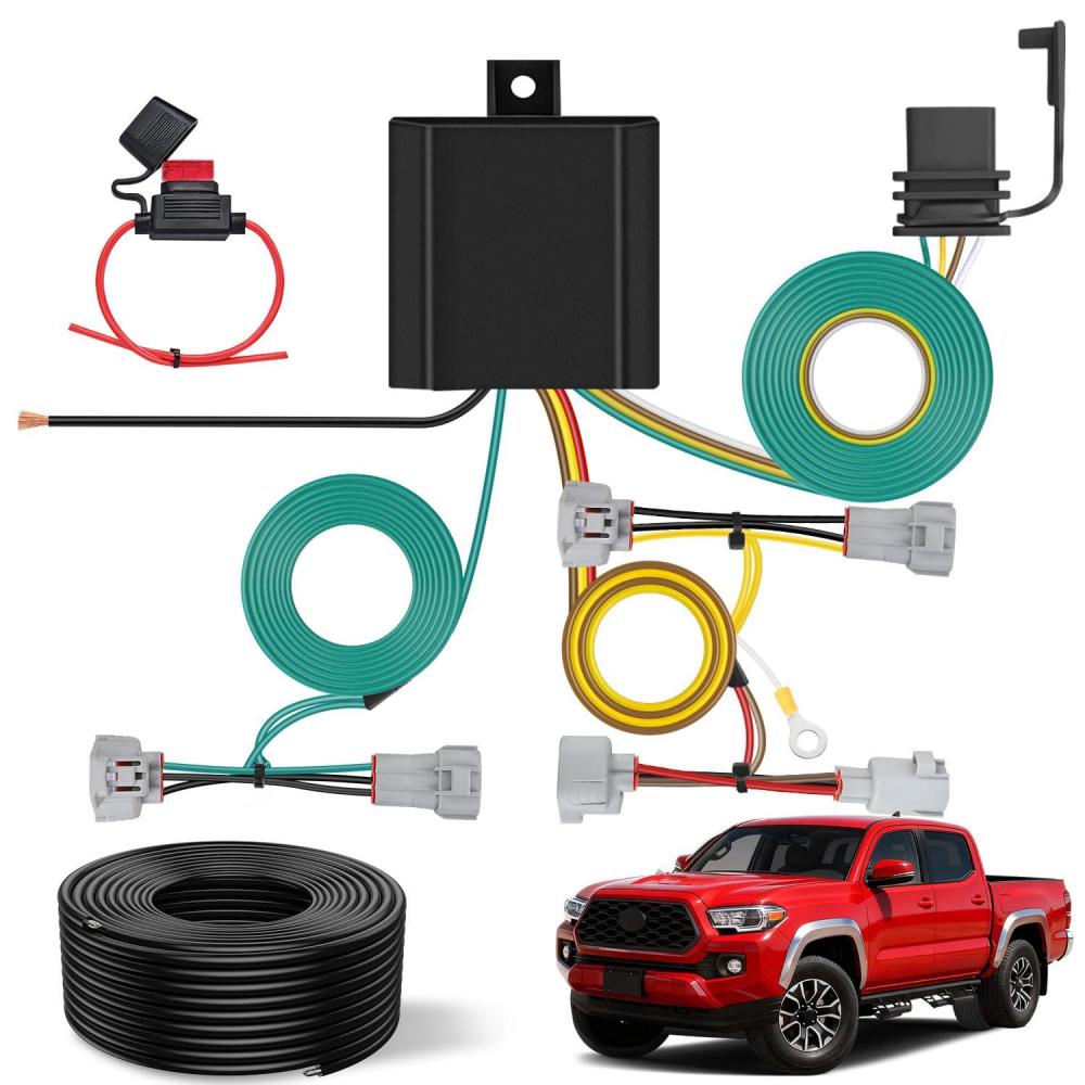 image:imageNilight 4 Pin Trailer Wiring Harness Kit 56217 Compatible with Lexus RX350 RX350L 2008 2009 2010 2011 2012 2013 2014 2015 2016 2017 2018 2019 2020 2021 Toyota Highlander Simple Fit Tow HitchToyota Tacoma 20162023