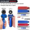 Nilight 12 FT Air Line Hose Assembly Rubber with 1/2″ NPT Swivel Fitting Straight Heavy Duty Power Hoses Set Spring Guard Grips DOT Fittings for Semi Truck Trailer Tractor(Glad Hand Kit with Seals)