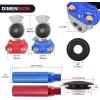 Nilight 12 FT Air Line Hose Assembly Rubber with 1/2″ NPT Swivel Fitting Straight Heavy Duty Power Hoses Set Spring Guard Grips DOT Fittings for Semi Truck Trailer Tractor(Glad Hand Kit with Seals)
