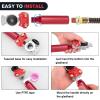 Nilight 12 FT Air Line Hose Assembly Rubber with 1/2″ NPT Swivel Fitting Straight Heavy Duty Power Hoses Set Spring Guard Grips DOT Fittings for Semi Truck Trailer Tractor(Glad Hand Kit with Seals)