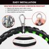 Nilight 12 FT Air Line Hose Assembly Rubber with 1/2″ NPT Swivel Fitting Straight Heavy Duty Power Hoses Set Spring Guard Grips DOT Fittings for Semi Truck Trailer Tractor(12FT Air Lines)