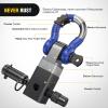 Nilight 2Pcs Bolt-On Tow Hooks with Spring Clip 10,000LBS 2Pcs Black Forged Recovery Tow Hooks Compatible with Jeep Ford Dodge Chevy GMC Toyota Pickup Truck(Hitch w/ Lock Pin Black Blue)