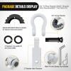 Nilight 2Pcs Bolt-On Tow Hooks with Spring Clip 10,000LBS 2Pcs Black Forged Recovery Tow Hooks Compatible with Jeep Ford Dodge Chevy GMC Toyota Pickup Truck(White)