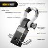 Nilight 2Pcs Bolt-On Tow Hooks with Spring Clip 10,000LBS 2Pcs Black Forged Recovery Tow Hooks Compatible with Jeep Ford Dodge Chevy GMC Toyota Pickup Truck(Black+White)