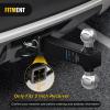 Nilight 2Pcs Bolt-On Tow Hooks with Spring Clip 10,000LBS 2Pcs Black Forged Recovery Tow Hooks Compatible with Jeep Ford Dodge Chevy GMC Toyota Pickup Truck(2″ hitch 2 ball)