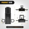 Nilight 2Pcs Bolt-On Tow Hooks with Spring Clip 10,000LBS 2Pcs Black Forged Recovery Tow Hooks Compatible with Jeep Ford Dodge Chevy GMC Toyota Pickup Truck(Forklift Trailer Hitch Black 4.3in Width)
