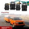 Nilight 4 Pin Trailer Wiring Harness 55359 Vehicle Side Custom for 1998 1999 2000 2001 2002 2003 2004 Chevrolet S10 GMC Sonoma Isuzu Hombre Light Simple Fit Tow Hitch(Chevy Express/GMC Savana 2003-2024)