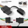 Nilight 4 Pin Trailer Wiring Harness 55359 Vehicle Side Custom for 1998 1999 2000 2001 2002 2003 2004 Chevrolet S10 GMC Sonoma Isuzu Hombre Light Simple Fit Tow Hitch(Chevy/GMC/Isuzu 1998-2004)
