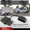 Nilight 4 Pin Trailer Wiring Harness 55359 Vehicle Side Custom for 1998 1999 2000 2001 2002 2003 2004 Chevrolet S10 GMC Sonoma Isuzu Hombre Light Simple Fit Tow Hitch(Chevy Express/GMC Savana 2003-2024)