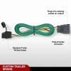 Nilight 4 Pin Trailer Wiring Harness 55359 Vehicle Side Custom for 1998 1999 2000 2001 2002 2003 2004 Chevrolet S10 GMC Sonoma Isuzu Hombre Light Simple Fit Tow Hitch(Chevy/Buick/GMC 2013-2017)