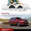 Nilight 4 Pin Trailer Wiring Harness 55441 Custom for 2005 2006 2007 2008 2009 2010 2011 2012 2013 14 15 16 17 18 19 20 21 22 23 24 Nissan Frontier Xterra Pathfinder Suzuki Equator(Nissan Rogue 2008-2020/Infiniti 2007-2013)