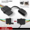 Nilight 4 Pin Trailer Wiring Harness 55441 Custom for 2005 2006 2007 2008 2009 2010 2011 2012 2013 14 15 16 17 18 19 20 21 22 23 24 Nissan Frontier Xterra Pathfinder Suzuki Equator(Nissan 2005-2024/Suzuki 2009-2012)