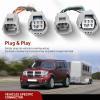 Nilight 4 Pin Trailer Wiring Harness Kit 56009 Vehicle Standard 4 Way Connector Custom for 2007 2008 2009 2010 2011 2012 2013 Jeep Grand Cherokee Simple Fit Tow Hitch Harness(Jeep Liberty 2008-2012/Dodge Nitro 2007-2012)