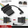 Nilight 4 Pin Trailer Wiring Harness Kit 56009 Vehicle Standard 4 Way Connector Custom for 2007 2008 2009 2010 2011 2012 2013 Jeep Grand Cherokee Simple Fit Tow Hitch Harness(2022-2024 Jeep Grand Cherokee)